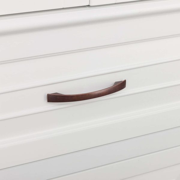 Teamson Home St. James 24-in W x 62.25-in H x 16-in D White Mdf Freestanding Linen Cabinet - Image 7