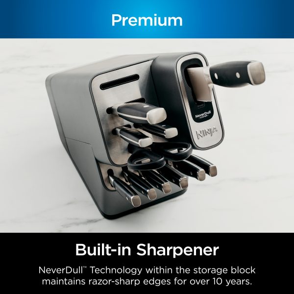 Foodi NeverDull Premium 17-Piece Knife Set with Built-in Sharpener - Image 7