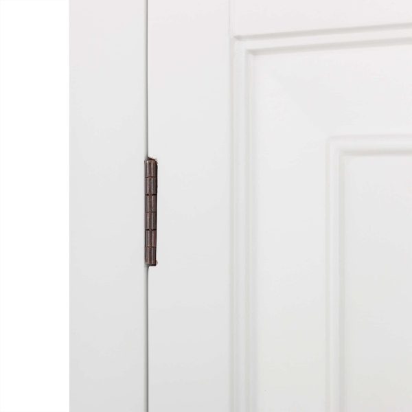 Teamson Home St. James 24-in W x 62.25-in H x 16-in D White Mdf Freestanding Linen Cabinet - Image 11