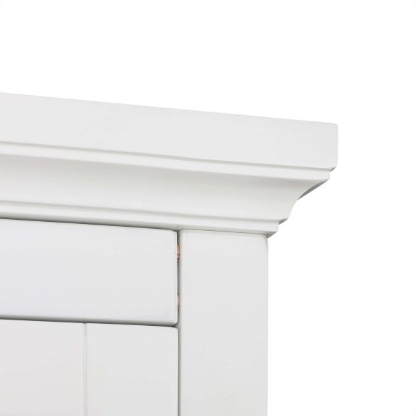 Teamson Home St. James 24-in W x 62.25-in H x 16-in D White Mdf Freestanding Linen Cabinet - Image 10