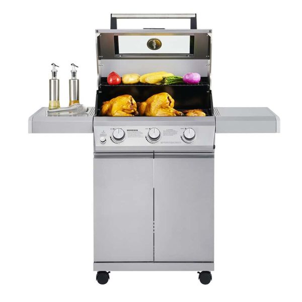 Clearview Stainless Steel 3-Burner Liquid Propane Gas Grill - Image 3