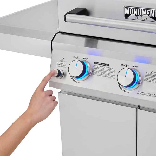 Clearview Stainless Steel 3-Burner Liquid Propane Gas Grill - Image 5
