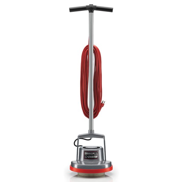 Oreck Commercial Orbiter Hard Floor Cleaner Machine, Multi-Purpose Floor Cleaning, Gray/Red