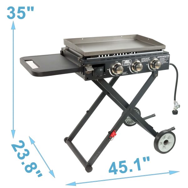 Blue Rhino 3-Burner Liquid Propane Flat Top Grill - Image 10