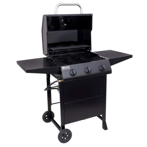 Gourmet Black 3-Burner Liquid Propane Gas Grill - Image 11