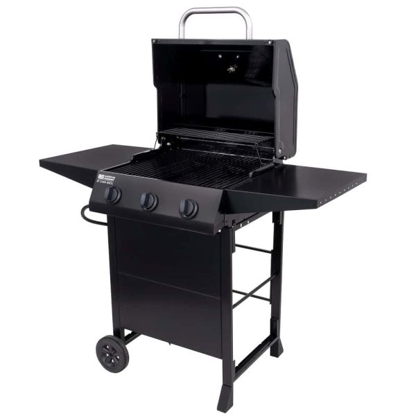 Gourmet Black 3-Burner Liquid Propane Gas Grill - Image 12