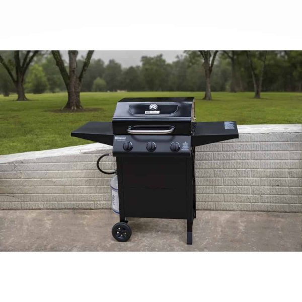 Gourmet Black 3-Burner Liquid Propane Gas Grill - Image 9