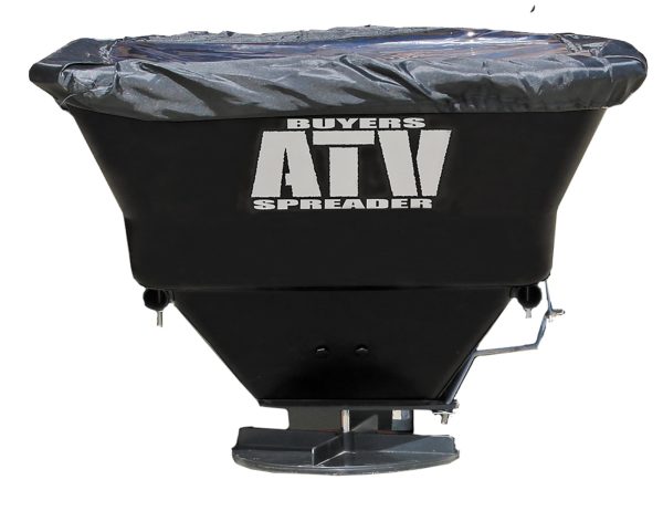 Buyers Products ATVS100 ATV Broadcast Spreader, All-Purpose Spreader for Salt, Seed   Fertilizer, 100 lb. Capacity W/ Rain Cover