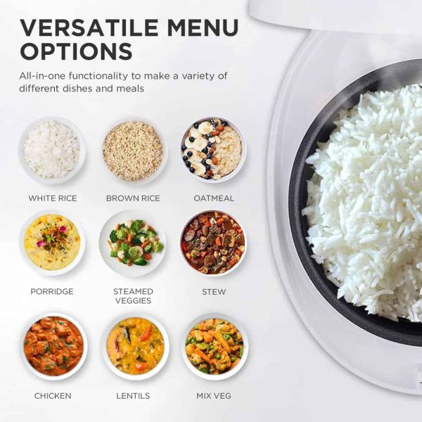 CUCKOO CR-0675F | 6-Cup (Uncooked) Micom Rice Cooker, Touch-Screen, Nonstick Inner Pot | White - Image 3