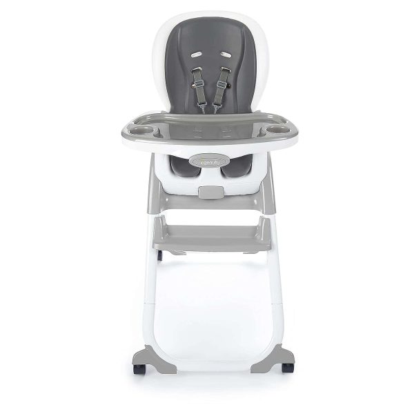 Ingenuity SmartClean Trio Elite 3-in-1 Convertible Baby High Chair, Toddler Chair, and Dining Booster Seat   Slate