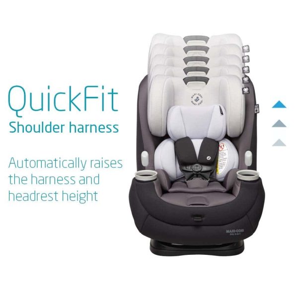 Maxi-Cosi Pria All-in-One Convertible Car Seat, rear-facing, from 4-40 pounds, Blackened Pearl - Image 6
