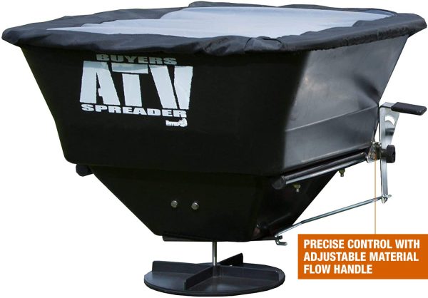 Buyers Products ATVS100 ATV Broadcast Spreader, All-Purpose Spreader for Salt, Seed   Fertilizer, 100 lb. Capacity W/ Rain Cover - Image 7