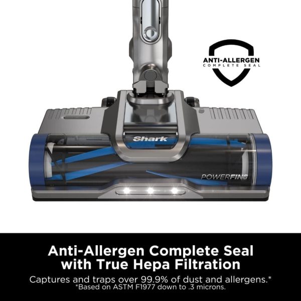 IZ363HT Anti-Allergen Pet Power Cordless Stick Vacuum Self-Cleaning Brushroll, PowerFins, 50min Runtime, Blue - Image 2