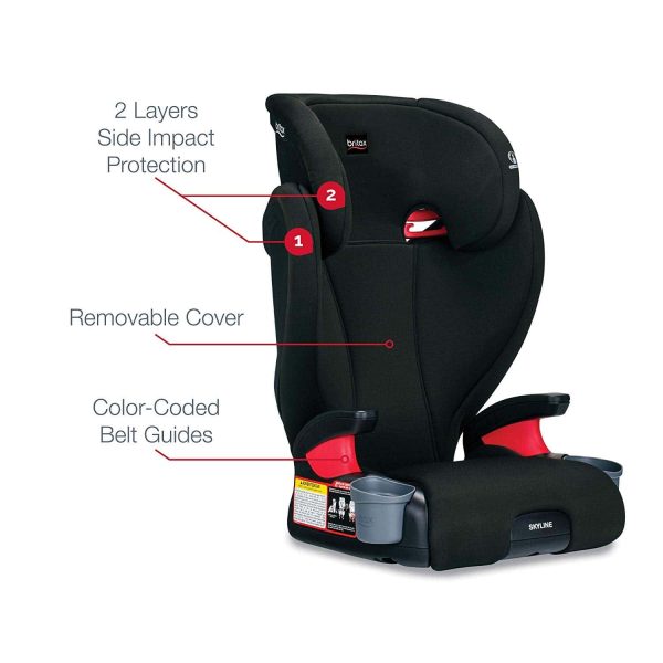 Britax Skyline: Protection   Comfort for Every Ride (Dusk)   2-Stage Booster Seat - Image 3