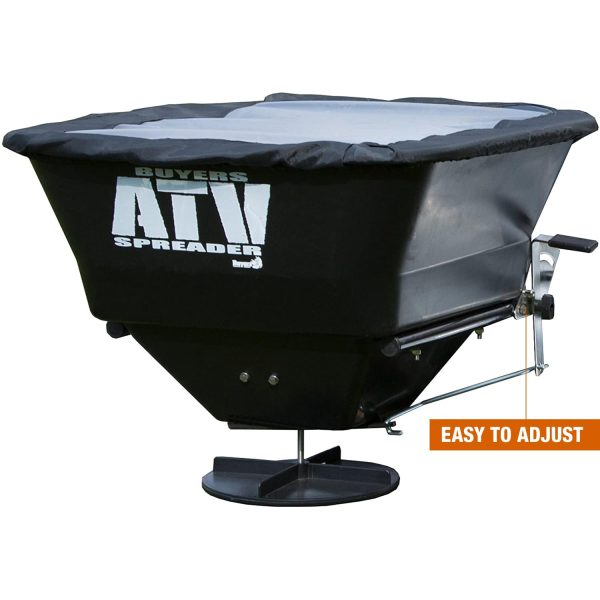 Buyers Products ATVS100 ATV Broadcast Spreader, All-Purpose Spreader for Salt, Seed   Fertilizer, 100 lb. Capacity W/ Rain Cover - Image 9