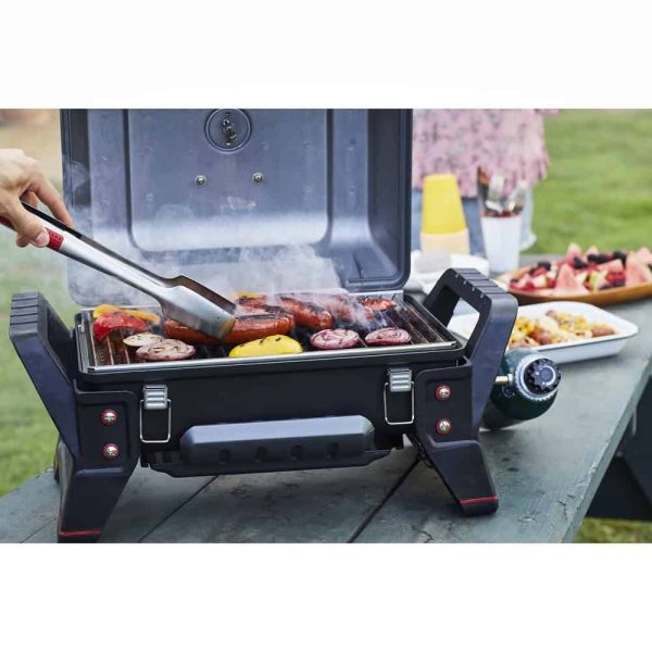 Grill2Go 200-Sq in Grey and Black Portable Gas Grill - Image 9