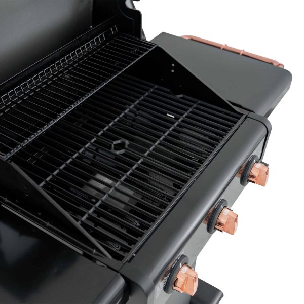 Black with Copper Accent 3-Burner Liquid Propane Gas Grill - Image 5