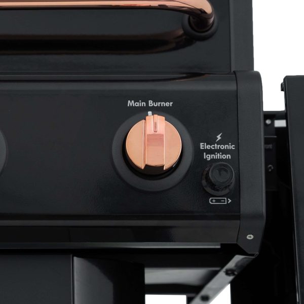 Black with Copper Accent 3-Burner Liquid Propane Gas Grill - Image 6