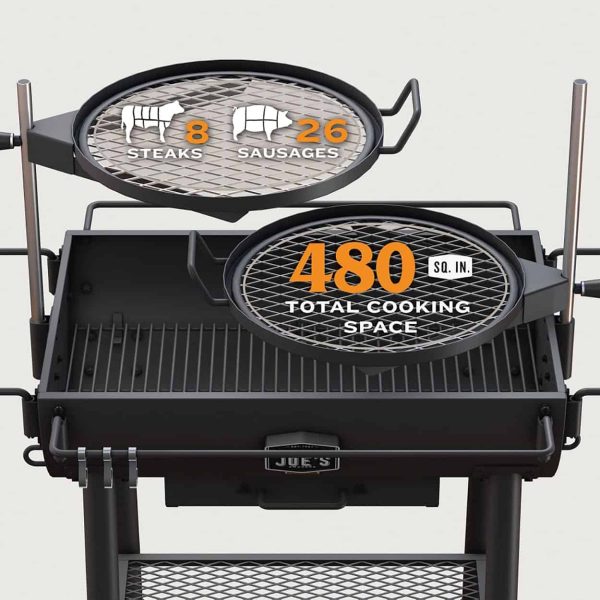 Oklahoma Joe s Firecraft 29-in W Black Barrel Charcoal Grill - Image 2