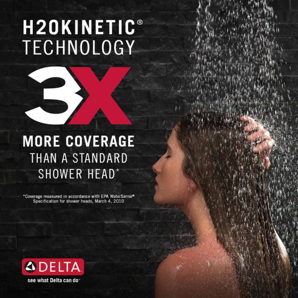 Matte Black Round Rain Shower Head Handheld Shower Head 2.5-GPM (9.5-LPM) - Image 4
