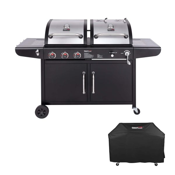 Black and Silverred Combo Grill