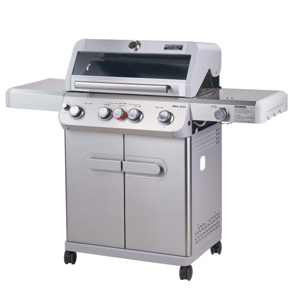 Mesa Stainless Steel 5-Burner Liquid Propane Infrared Gas Grill with 1 Side Burner - Image 3