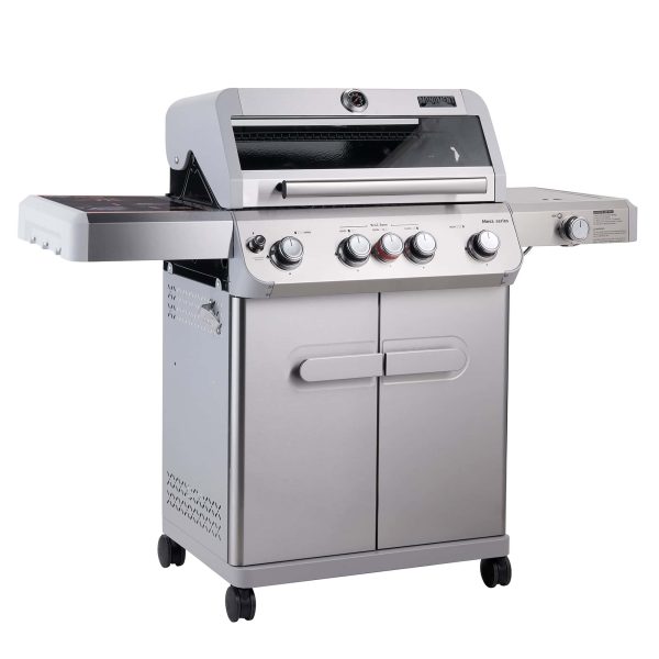 Mesa Stainless Steel 5-Burner Liquid Propane Infrared Gas Grill with 1 Side Burner - Image 2