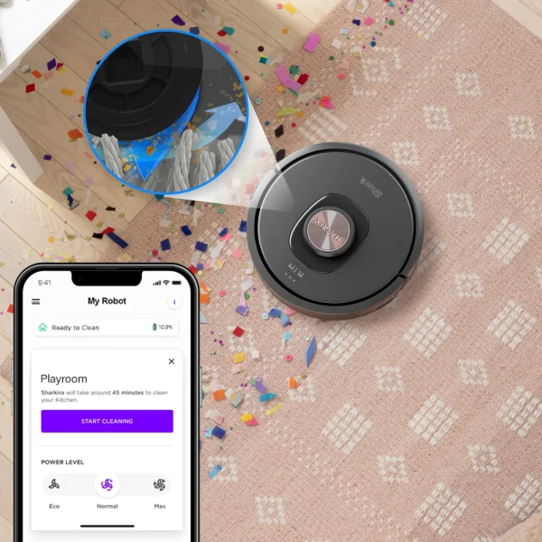 Matrix Self-Emptying Robot Vacuum with Precision Home Mapping and Extended Runtime, Wi-Fi Connected   Black - Image 7