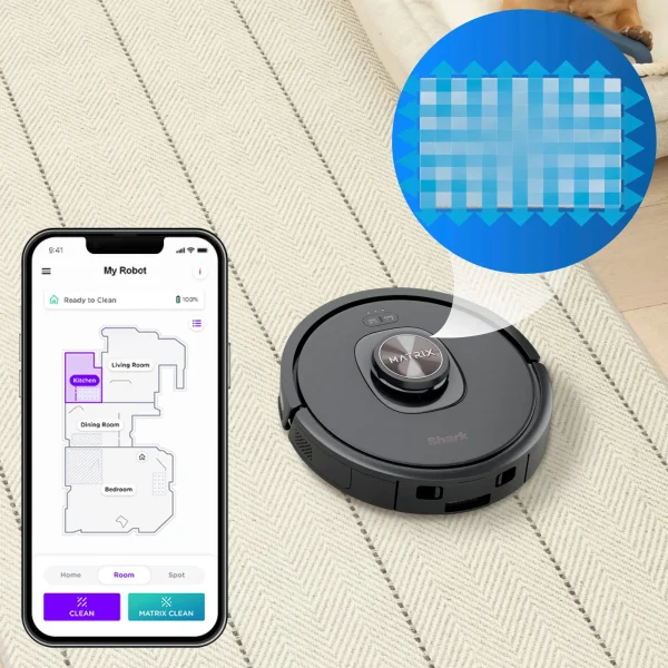 Matrix Self-Emptying Robot Vacuum with Precision Home Mapping and Extended Runtime, Wi-Fi Connected   Black - Image 6