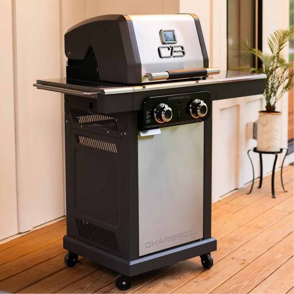 Commercial Series Grill and Griddle Combo Stainless Steel 2-Burner Liquid Propane and Natural Gas Infrared Gas Grill - Image 10