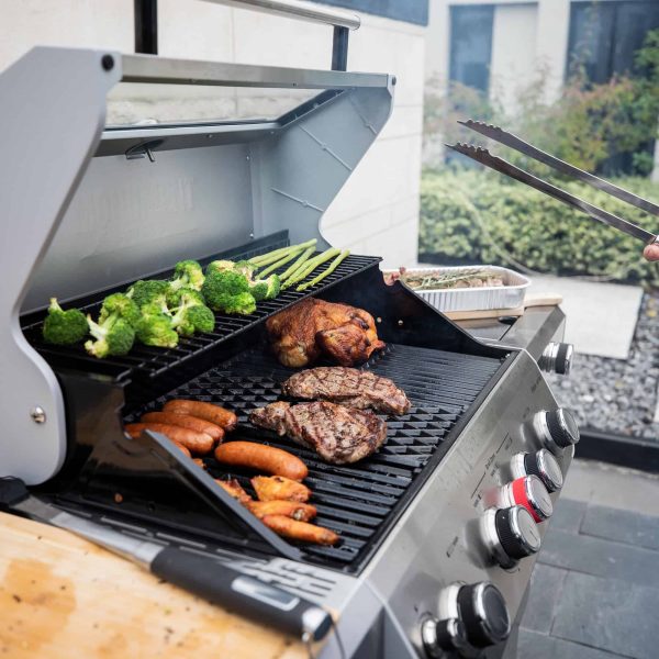 Mesa Stainless Steel 5-Burner Liquid Propane Infrared Gas Grill with 1 Side Burner - Image 9