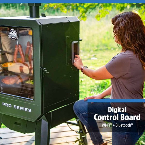 Pro Series 1077-Sq in Black Sand Pellet Smoker - Image 16