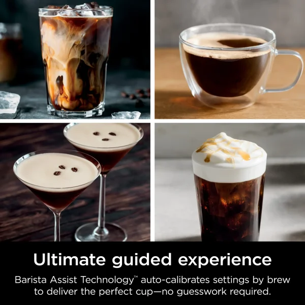 Espresso Machine, Luxe Café Premier Series, Drip Coffee Maker and Rapid Cold Brew, Integrated Grinder, Assisted Tamper, ES601 - Image 4