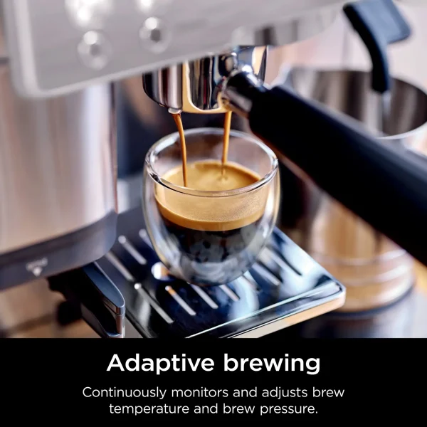 Espresso Machine, Luxe Café Premier Series, Drip Coffee Maker and Rapid Cold Brew, Integrated Grinder, Assisted Tamper, ES601 - Image 7