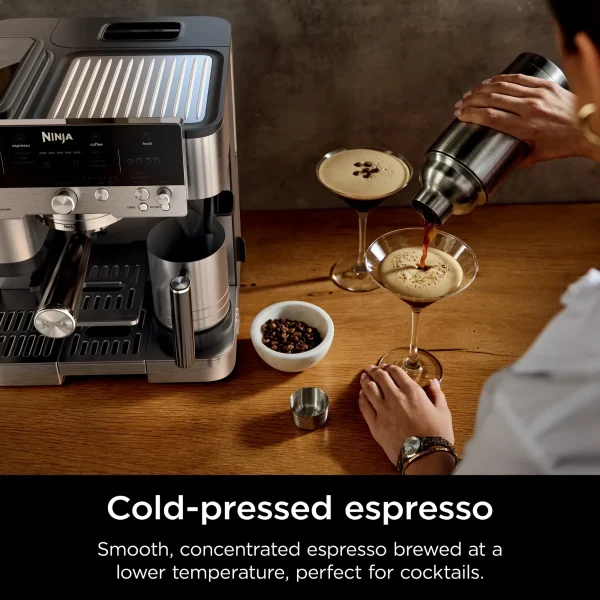 Espresso Machine, Luxe Café Premier Series, Drip Coffee Maker and Rapid Cold Brew, Integrated Grinder, Assisted Tamper, ES601 - Image 10