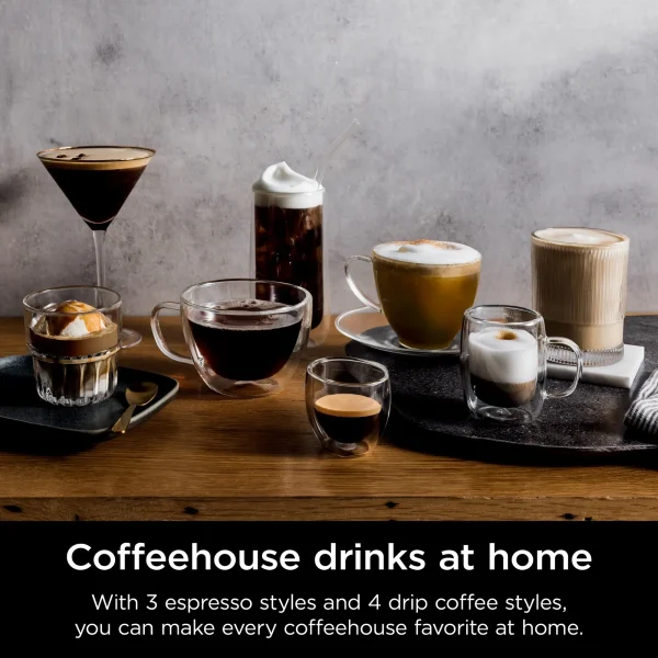 Espresso Machine, Luxe Café Premier Series, Drip Coffee Maker and Rapid Cold Brew, Integrated Grinder, Assisted Tamper, ES601 - Image 11