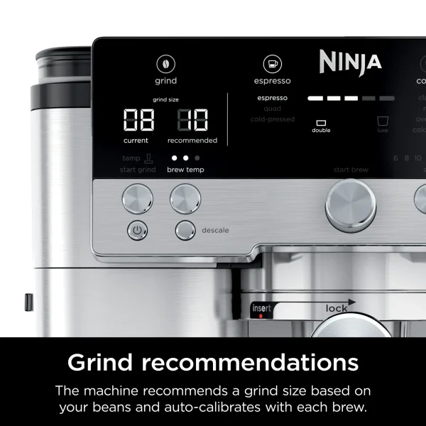 Espresso Machine, Luxe Café Premier Series, Drip Coffee Maker and Rapid Cold Brew, Integrated Grinder, Assisted Tamper, ES601 - Image 5