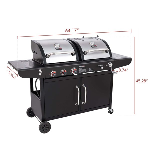 Black and Silverred Combo Grill - Image 17