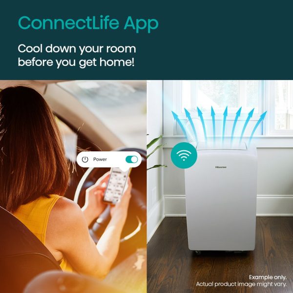Hisense 450-sq ft Window Air Conditioner with Remote (115-Volt, 10000-BTU) Wi-Fi enabled - Image 9