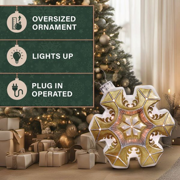 Fraser Hill Farm 36-in Ornament Free Standing Decoration with White LED Lights - Image 3