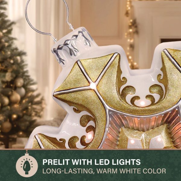 Fraser Hill Farm 36-in Ornament Free Standing Decoration with White LED Lights - Image 4
