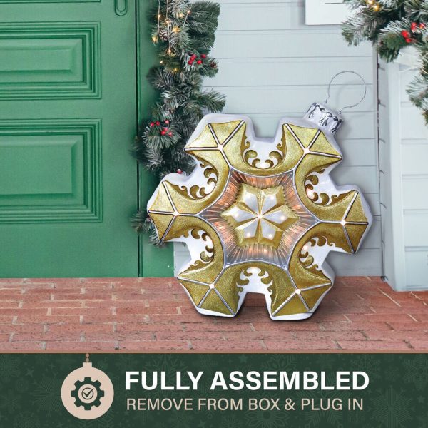 Fraser Hill Farm 36-in Ornament Free Standing Decoration with White LED Lights - Image 7