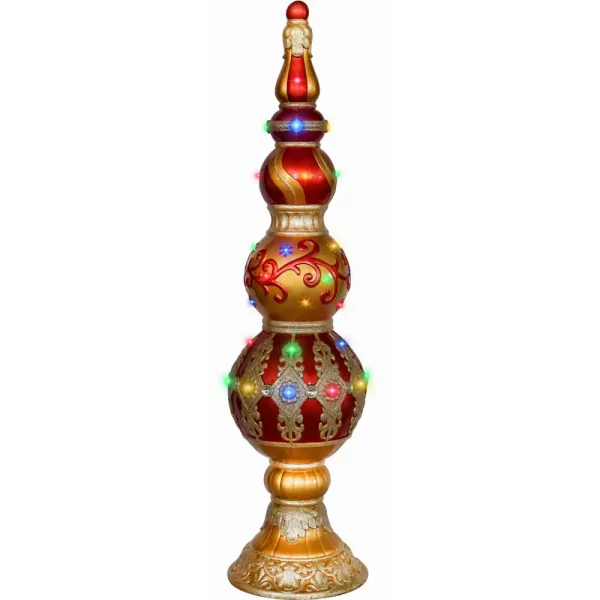 Fraser Hill Farm 48-in Ornament Free Standing Decoration with White LED Lights