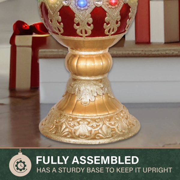 Fraser Hill Farm 48-in Ornament Free Standing Decoration with White LED Lights - Image 7
