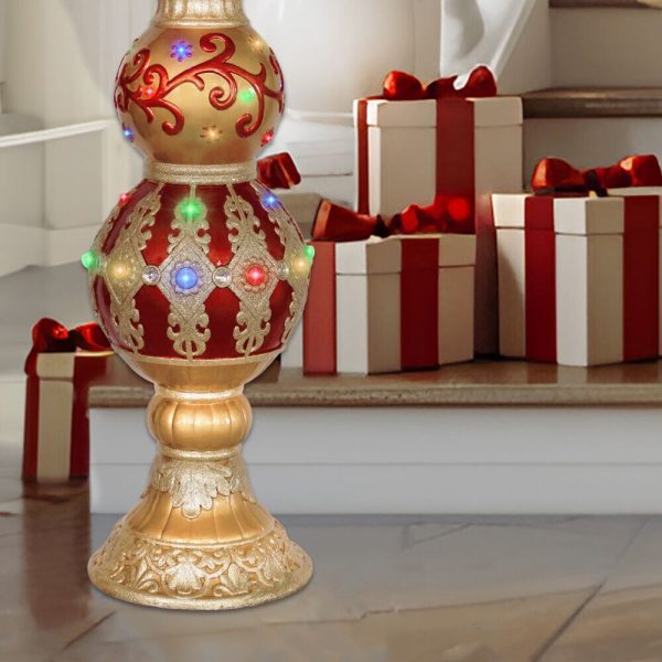 Fraser Hill Farm 48-in Ornament Free Standing Decoration with White LED Lights - Image 12