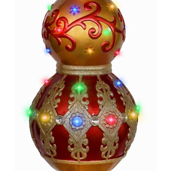 Fraser Hill Farm 48-in Ornament Free Standing Decoration with White LED Lights - Image 10