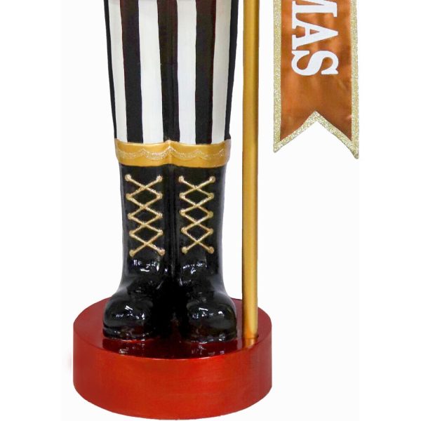 Fraser Hill Farm 48-in Nutcracker Free Standing Decoration with White LED Lights - Image 6