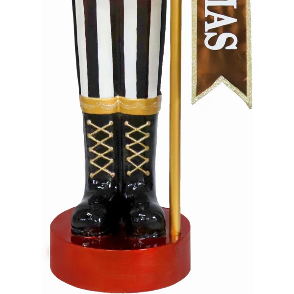 Fraser Hill Farm 48-in Nutcracker Free Standing Decoration with White LED Lights - Image 3