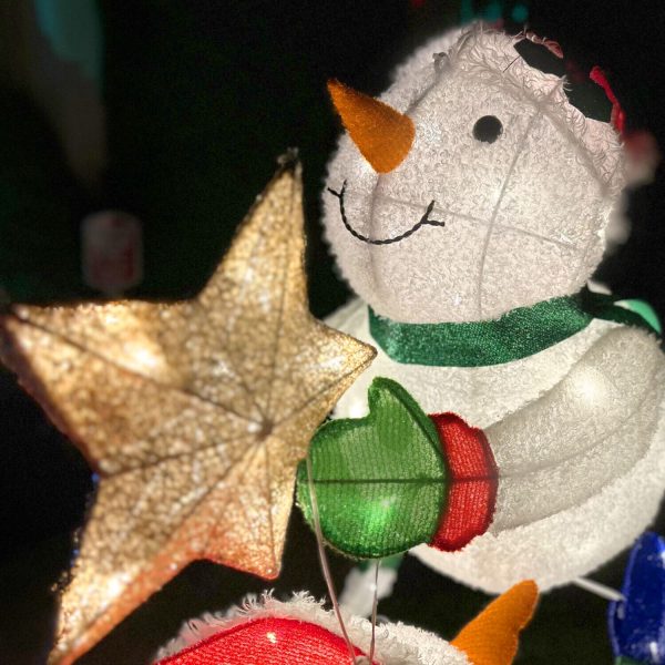 Fraser Hill Farm 72-in Snowman Free Standing Decoration with White LED Lights - Image 10
