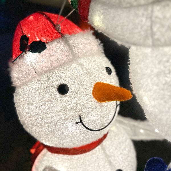 Fraser Hill Farm 72-in Snowman Free Standing Decoration with White LED Lights - Image 12